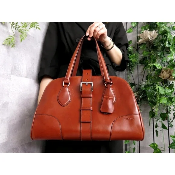 PRADA Leather Boston Bag - Picture 2 of 11